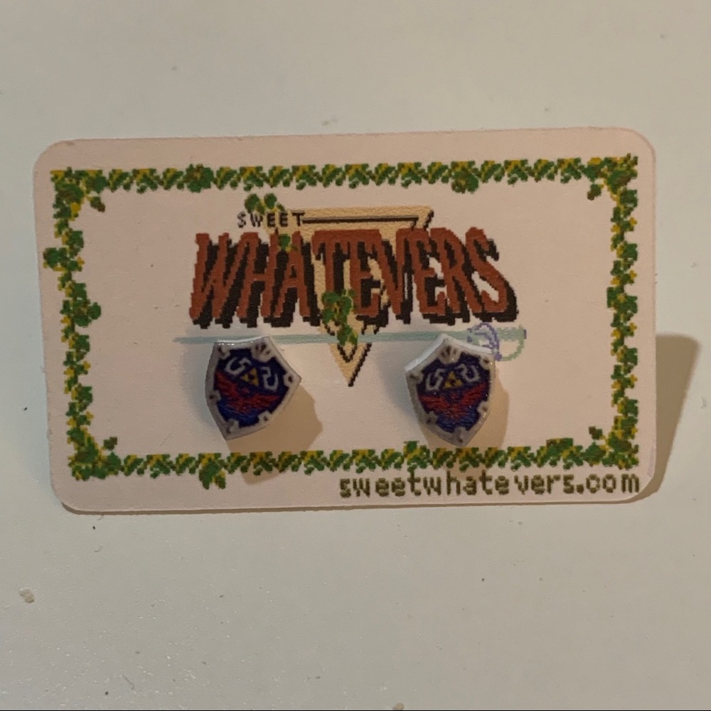 Legend of Zelda Hylian Shield earrings